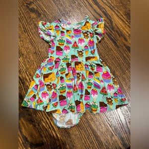 milk+coco Bamboo Skirted Bodysuit